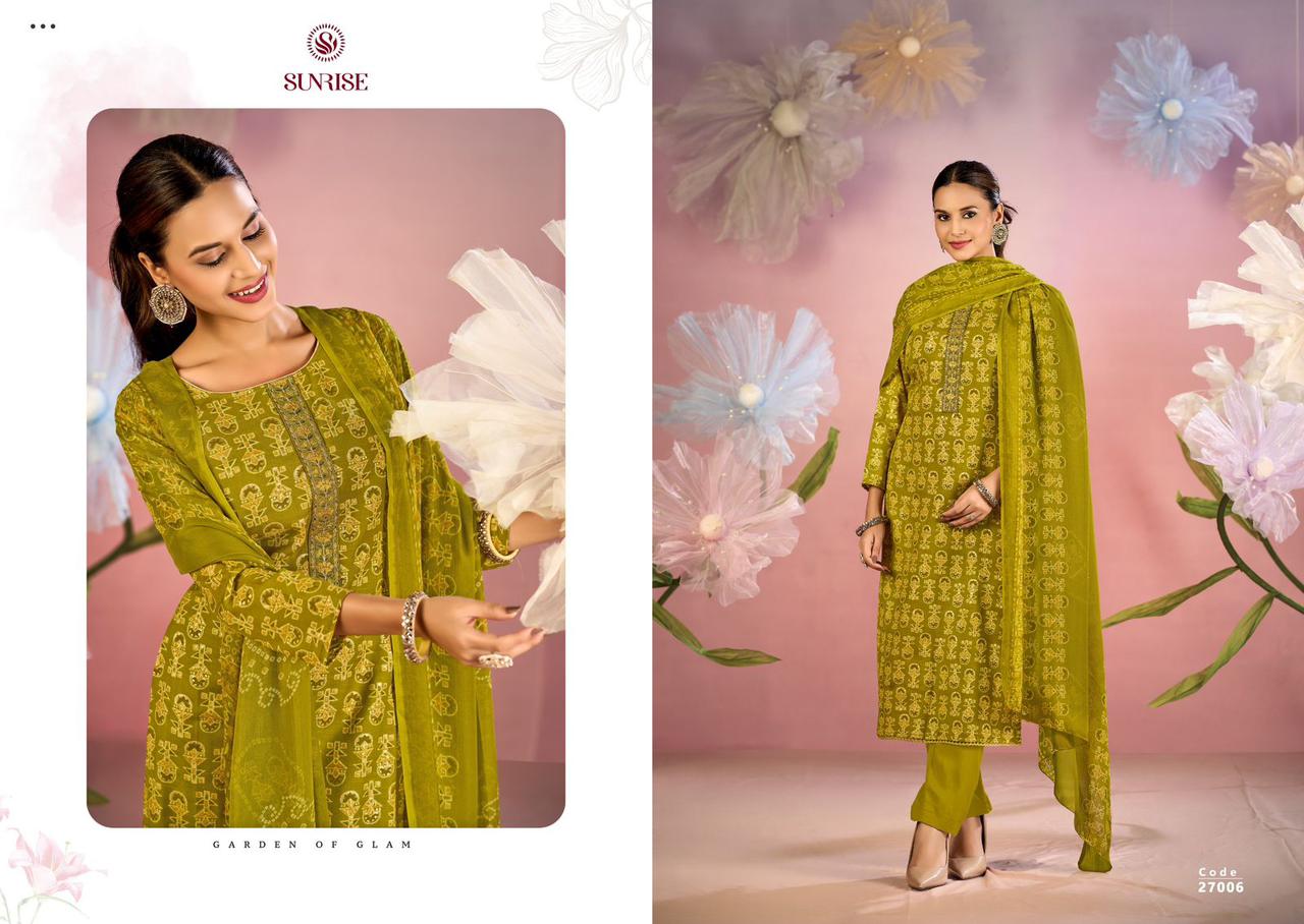 Soni Kudi Vol 27 Sunrise Slub Cotton Pant Style Suits Supplier India