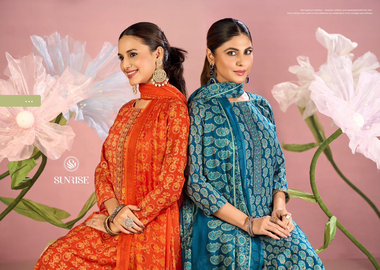 Soni Kudi Vol 27 Sunrise Slub Cotton Pant Style Suits Supplier India