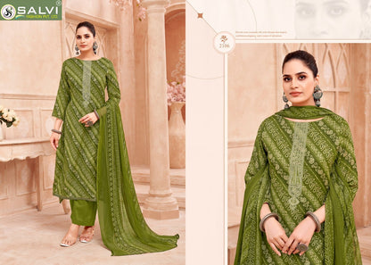 Soni Saloni Plus Vol 21 Salvi Fashion Cotton Slub Pant Style Suits Wholesale Price