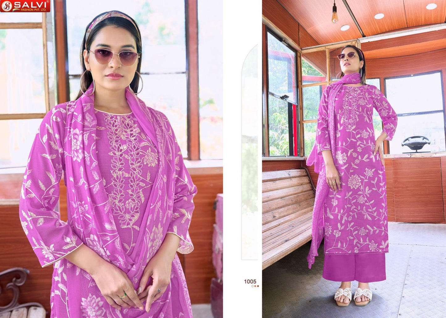 Soni Saloni Salvi Fashion Cotton Slub Pant Style Suits Supplier Gujarat