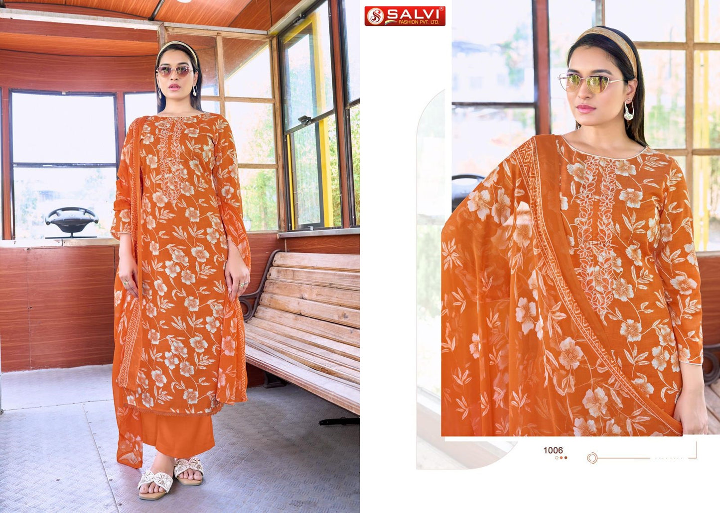 Soni Saloni Salvi Fashion Cotton Slub Pant Style Suits Supplier Gujarat