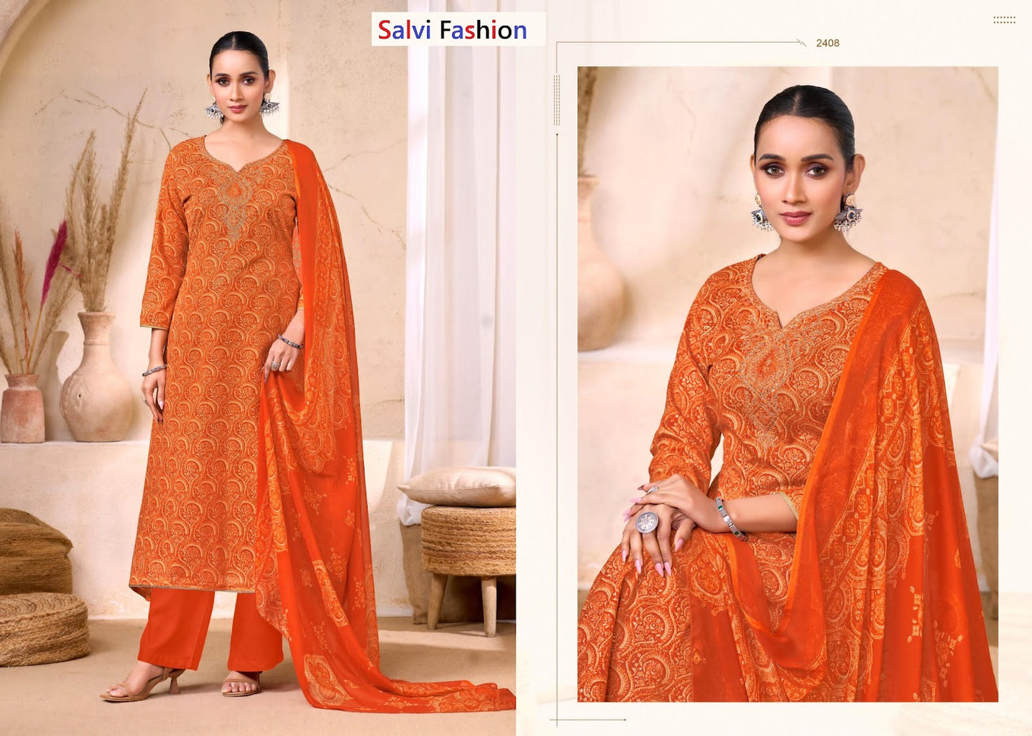 Soni Saloni Vol 24 Plus Salvi Fashion Cotton Pant Style Suits Supplier