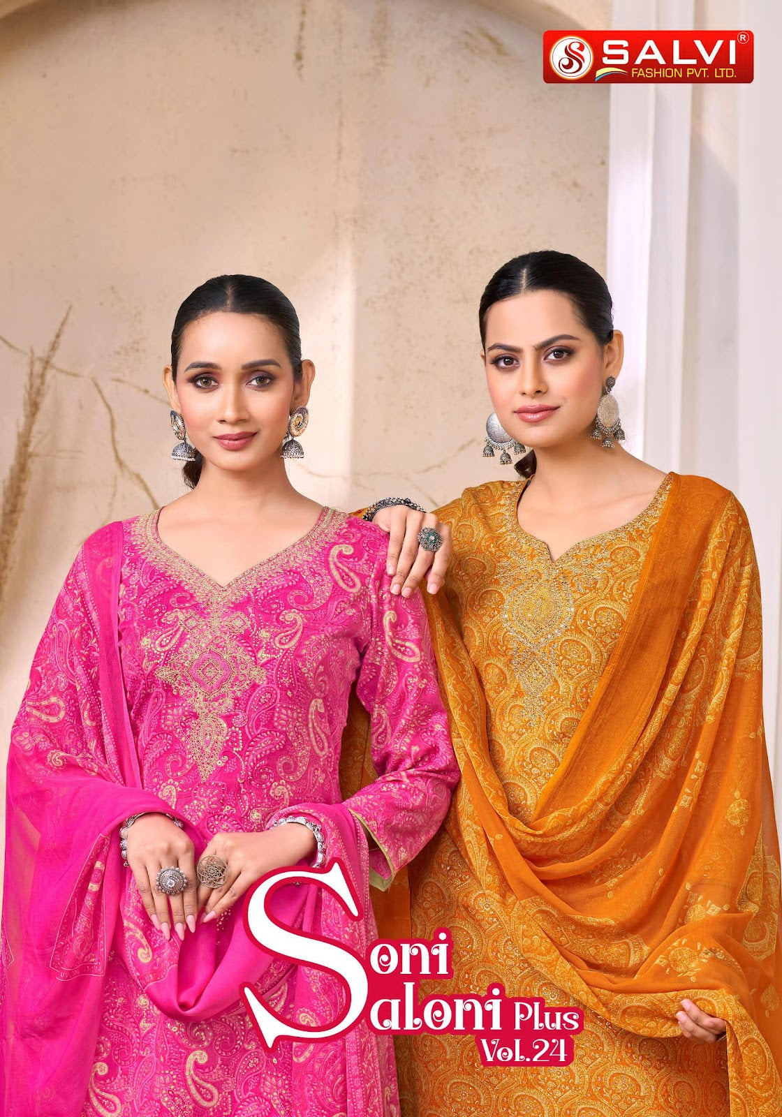 Soni Saloni Vol 24 Plus Salvi Fashion Cotton Pant Style Suits Supplier