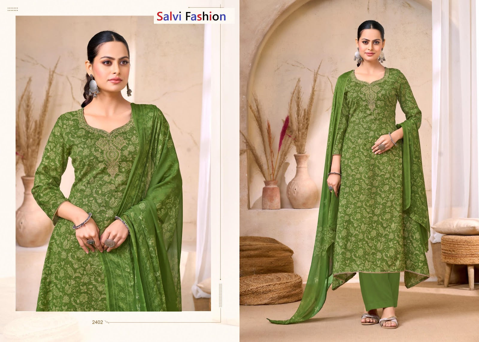 Soni Saloni Vol 24 Plus Salvi Fashion Cotton Pant Style Suits Supplier