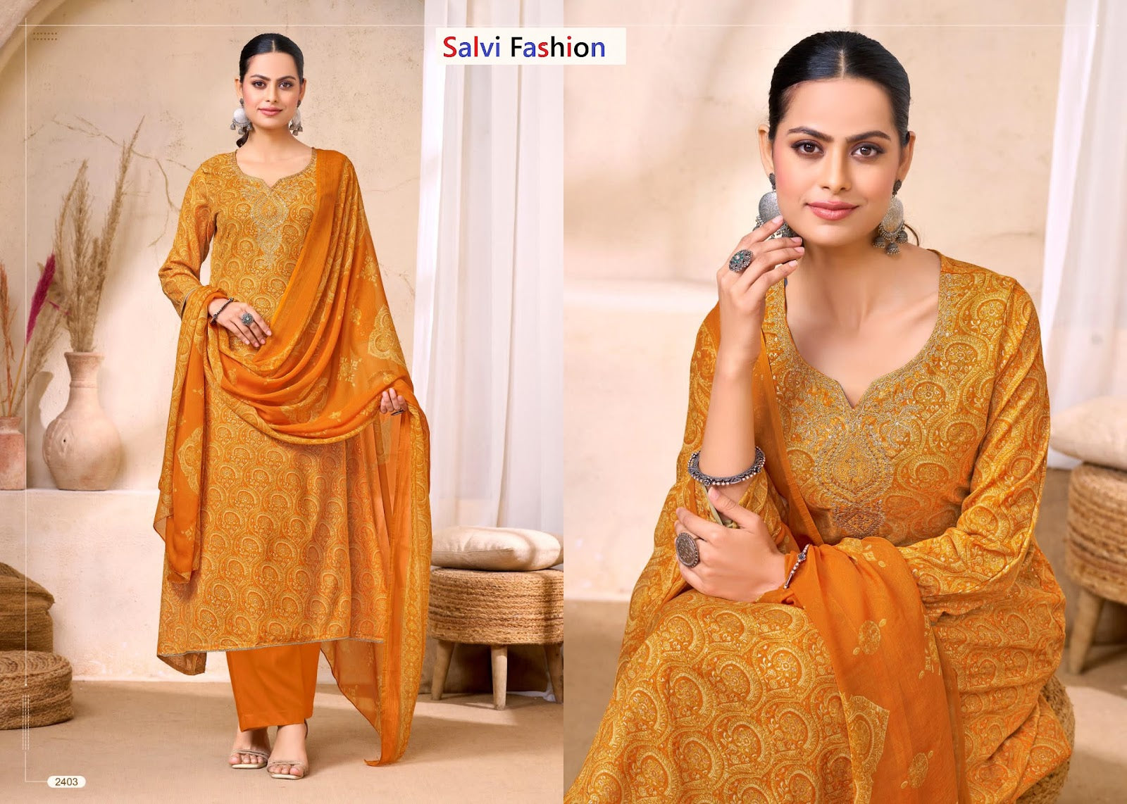 Soni Saloni Vol 24 Plus Salvi Fashion Cotton Pant Style Suits Supplier
