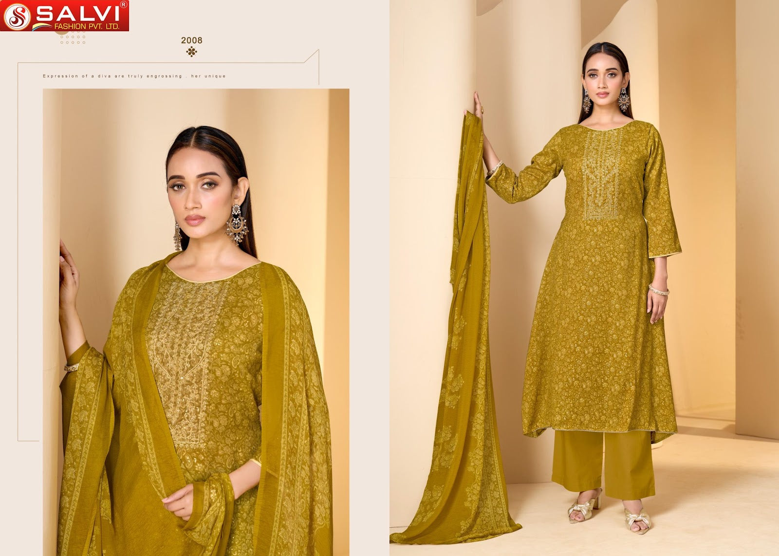 Soni Saloni Vol 2 Salvi Fashion Cotton Slub Pant Style Suits Supplier