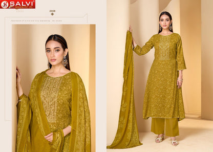 Soni Saloni Vol 2 Salvi Fashion Cotton Slub Pant Style Suits Supplier