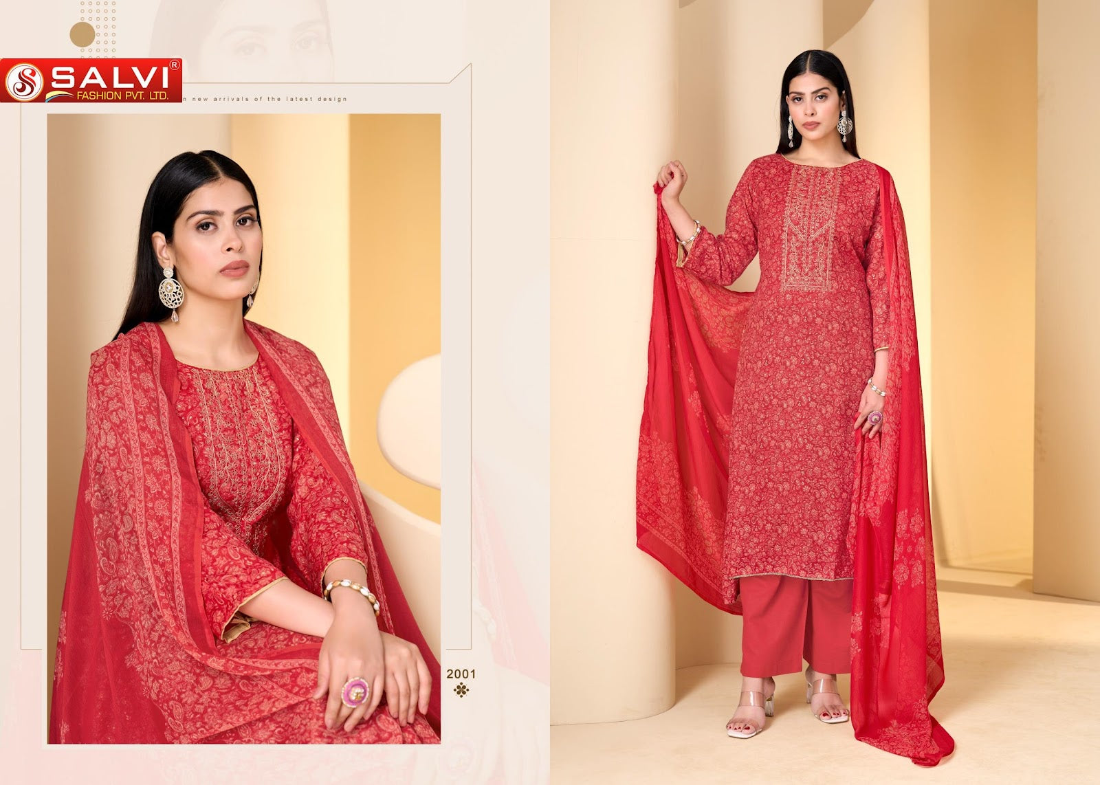 Soni Saloni Vol 2 Salvi Fashion Cotton Slub Pant Style Suits Supplier
