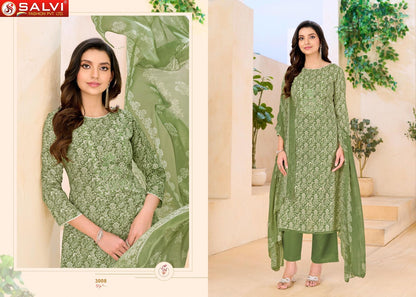 Soni Saloni Vol 3 Salvi Fashion Cotton Slub Pant Style Suits Exporter
