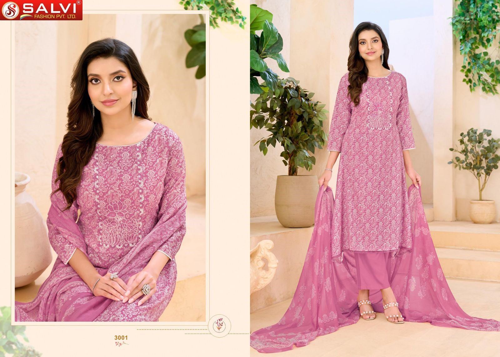 Soni Saloni Vol 3 Salvi Fashion Cotton Slub Pant Style Suits Exporter