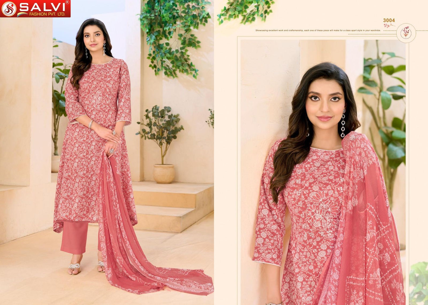 Soni Saloni Vol 3 Salvi Fashion Cotton Slub Pant Style Suits Exporter