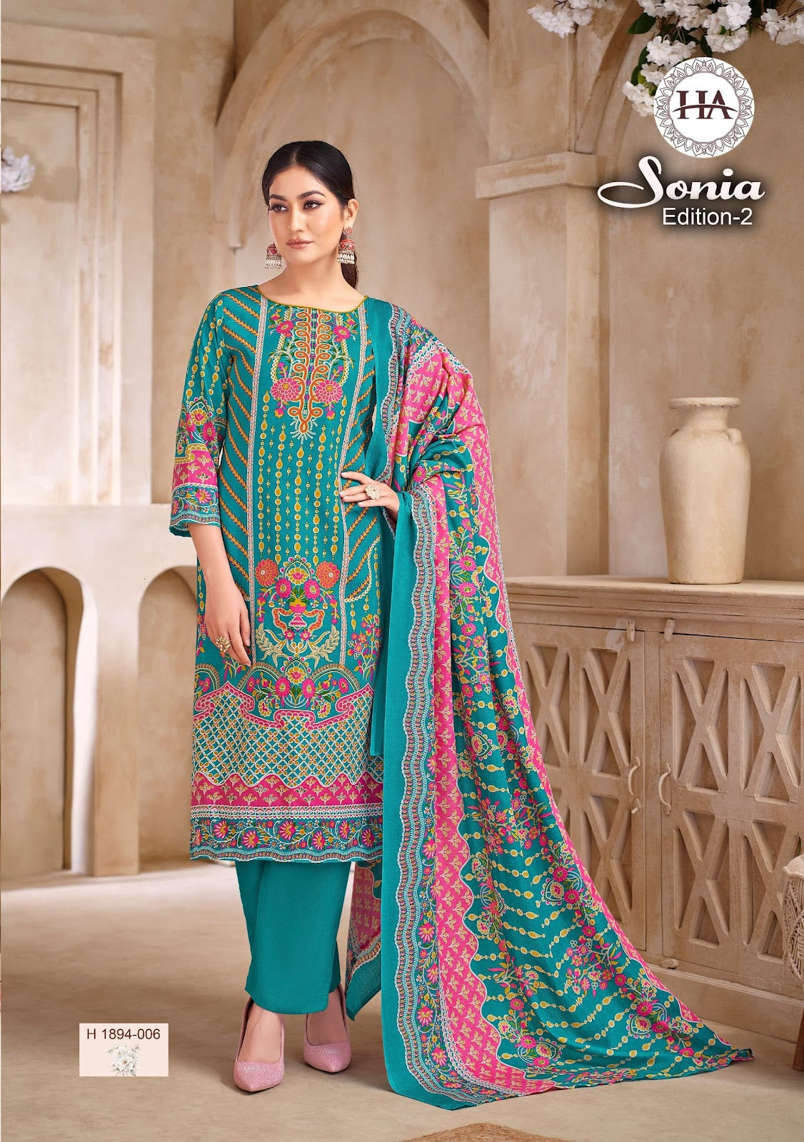 Sonia Edition 2 Harshit Fashion Soft Cotton Karachi Salwar Suits Supplier Gujarat