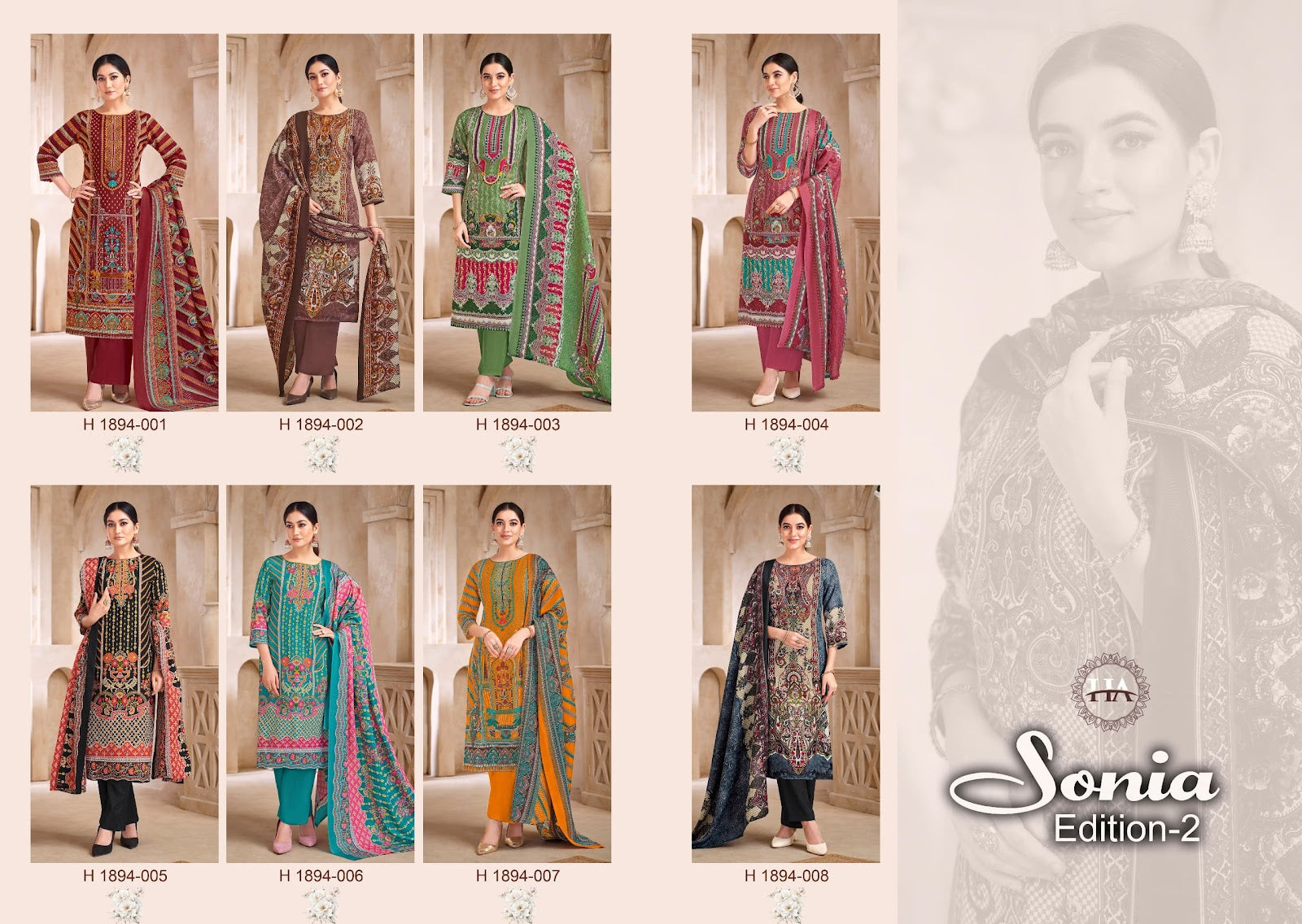 Sonia Edition 2 Harshit Fashion Soft Cotton Karachi Salwar Suits Supplier Gujarat