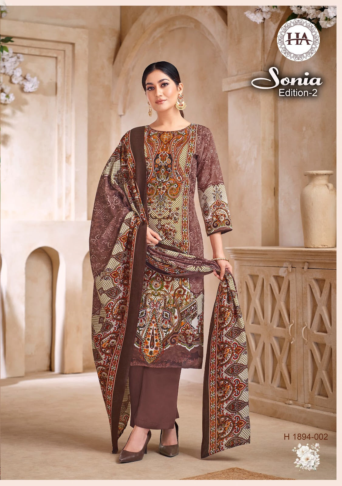 Sonia Edition 2 Harshit Fashion Soft Cotton Karachi Salwar Suits Supplier Gujarat