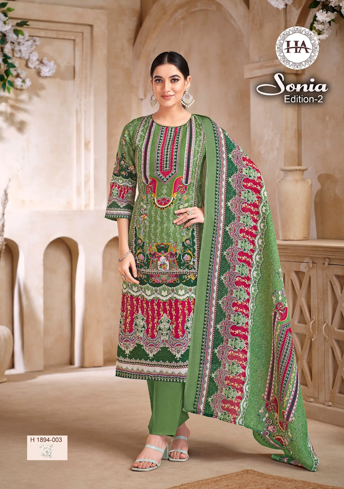 Sonia Edition 2 Harshit Fashion Soft Cotton Karachi Salwar Suits Supplier Gujarat