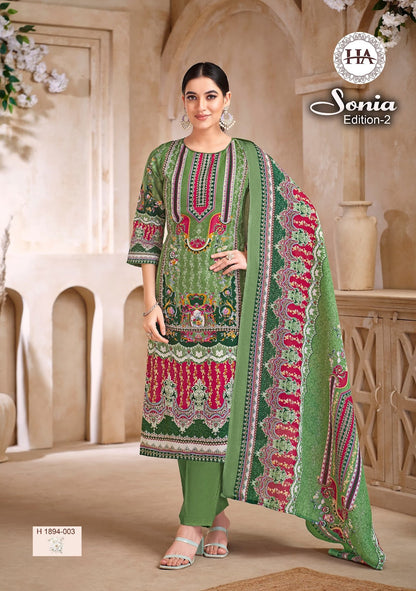 Sonia Edition 2 Harshit Fashion Soft Cotton Karachi Salwar Suits Supplier Gujarat