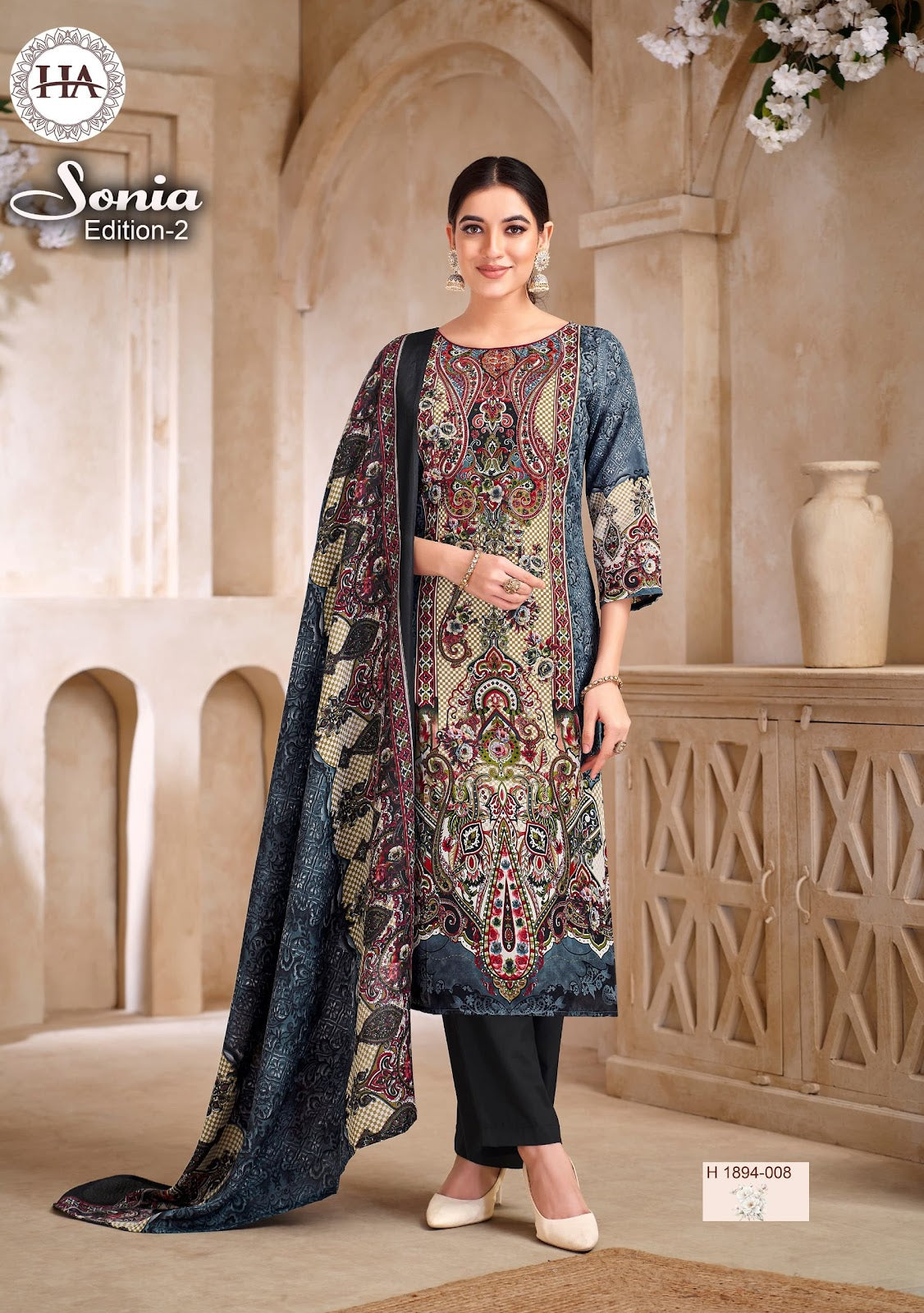 Sonia Edition 2 Harshit Fashion Soft Cotton Karachi Salwar Suits Supplier Gujarat