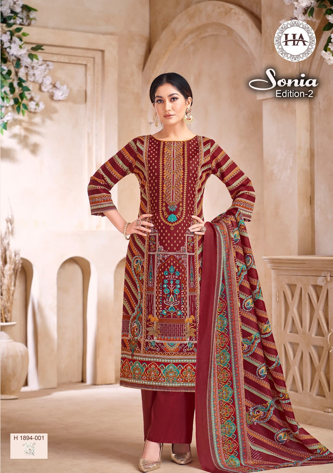 Sonia Edition 2 Harshit Fashion Soft Cotton Karachi Salwar Suits Supplier Gujarat