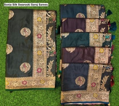 Sonia Silk Swaroski Saroj Sarees Supplier