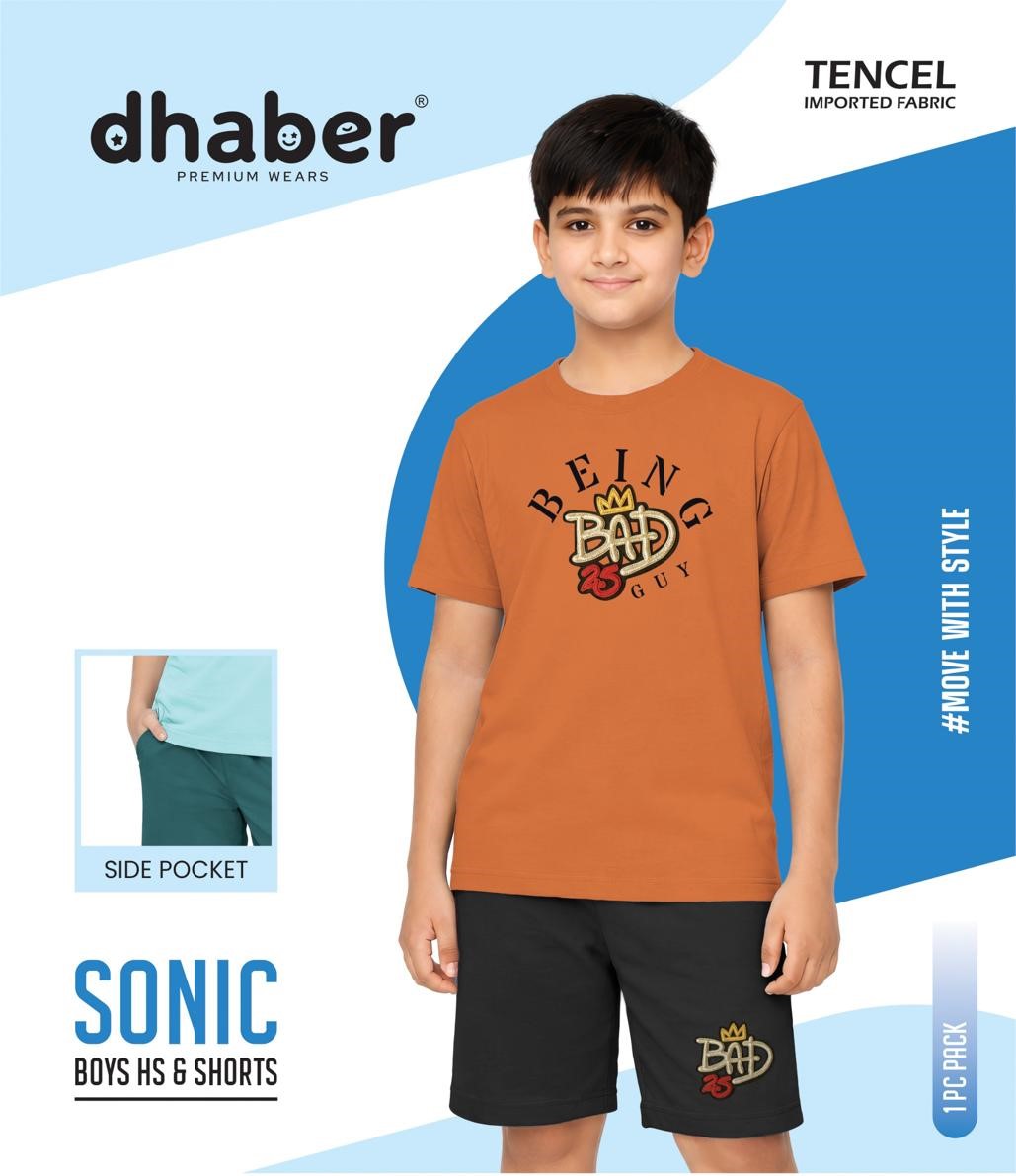 Sonic Dhaber Tencil Boys Shorts Set Wholesaler Ahmedabad