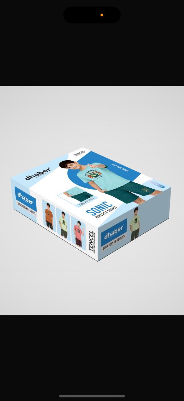 Sonic Dhaber Tencil Boys Shorts Set Wholesaler Ahmedabad