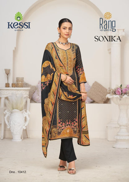 Sonika Kessi Rang Muslin Pant Style Suits Manufacturer Gujarat
