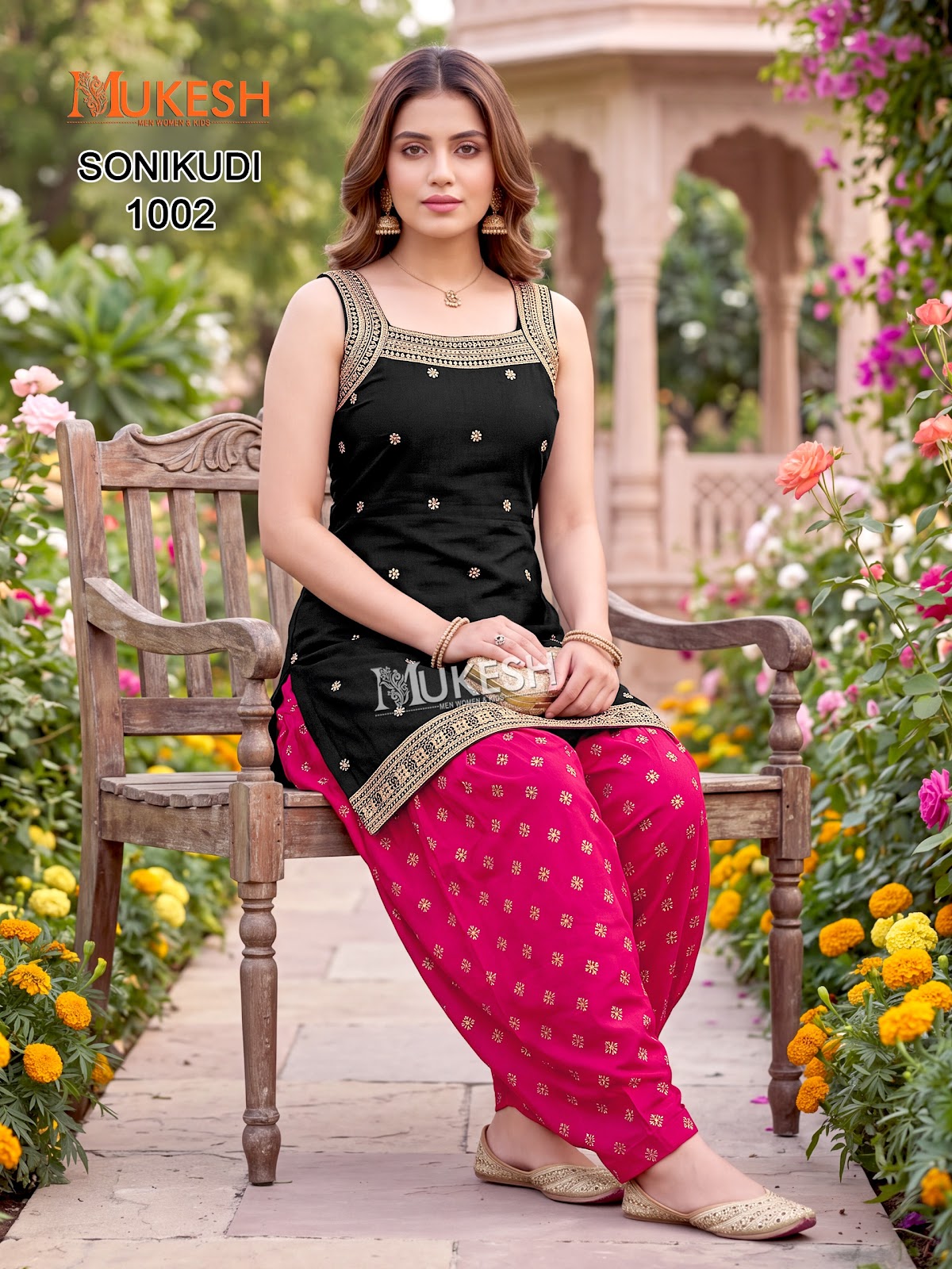 Sonikudi Mukesh Banwery Vertican Readymade Patiyala Suits Supplier India
