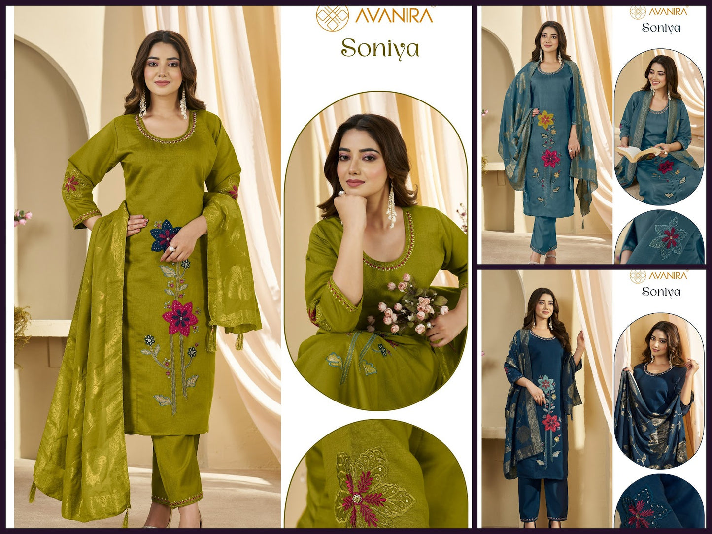 Soniya Avanira Vatican Readymade Pant Style Suits Wholesale Rate