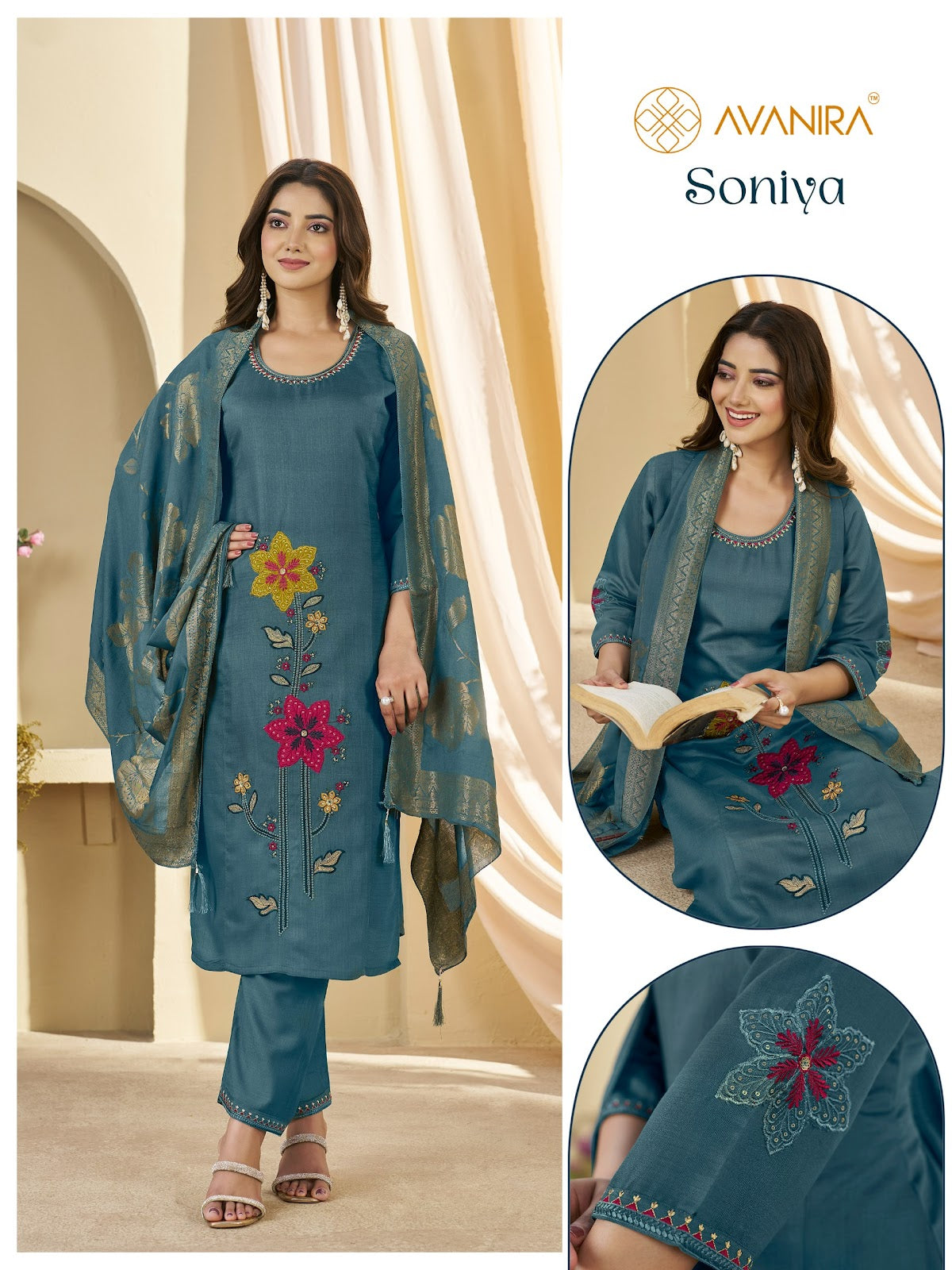 Soniya Avanira Vatican Readymade Pant Style Suits Wholesale Rate