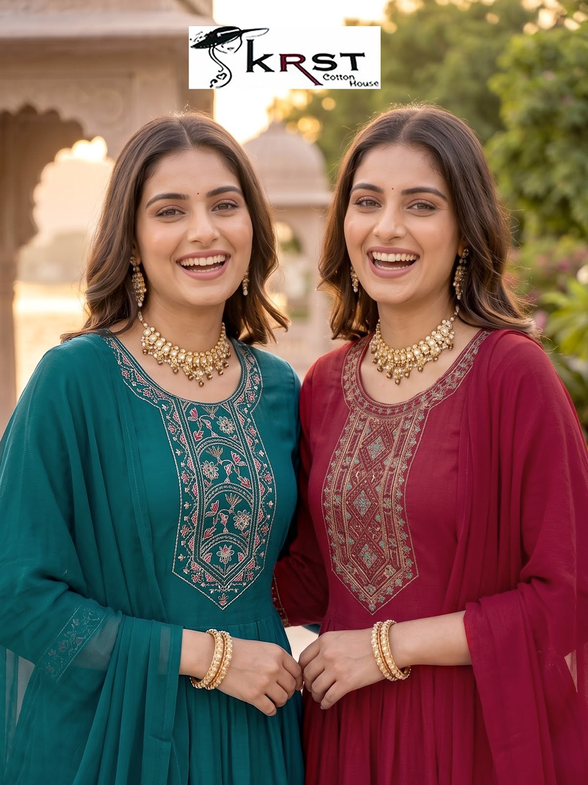 Soniya Vol 1 Krst Reyon Readymade Anarkali Suits Exporter Ahmedabad