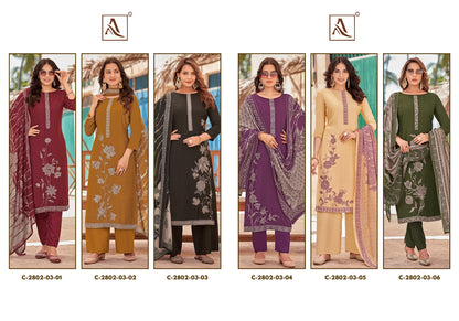 Sonkali Alok Viscose Muslin Karachi Salwar Suits Wholesaler Ahmedabad