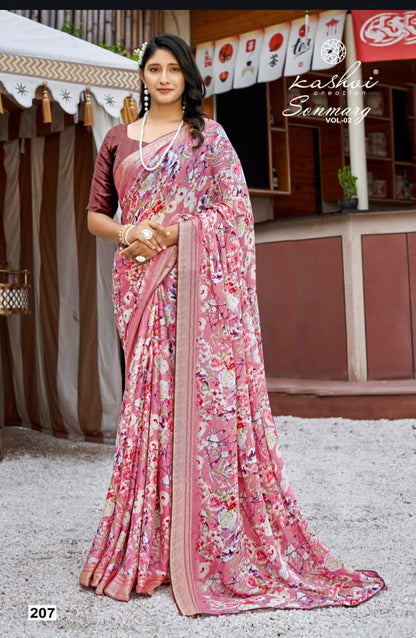 Sonmarg Vol 2 Kashvi Creation Moss Sarees Manufacturer Gujarat