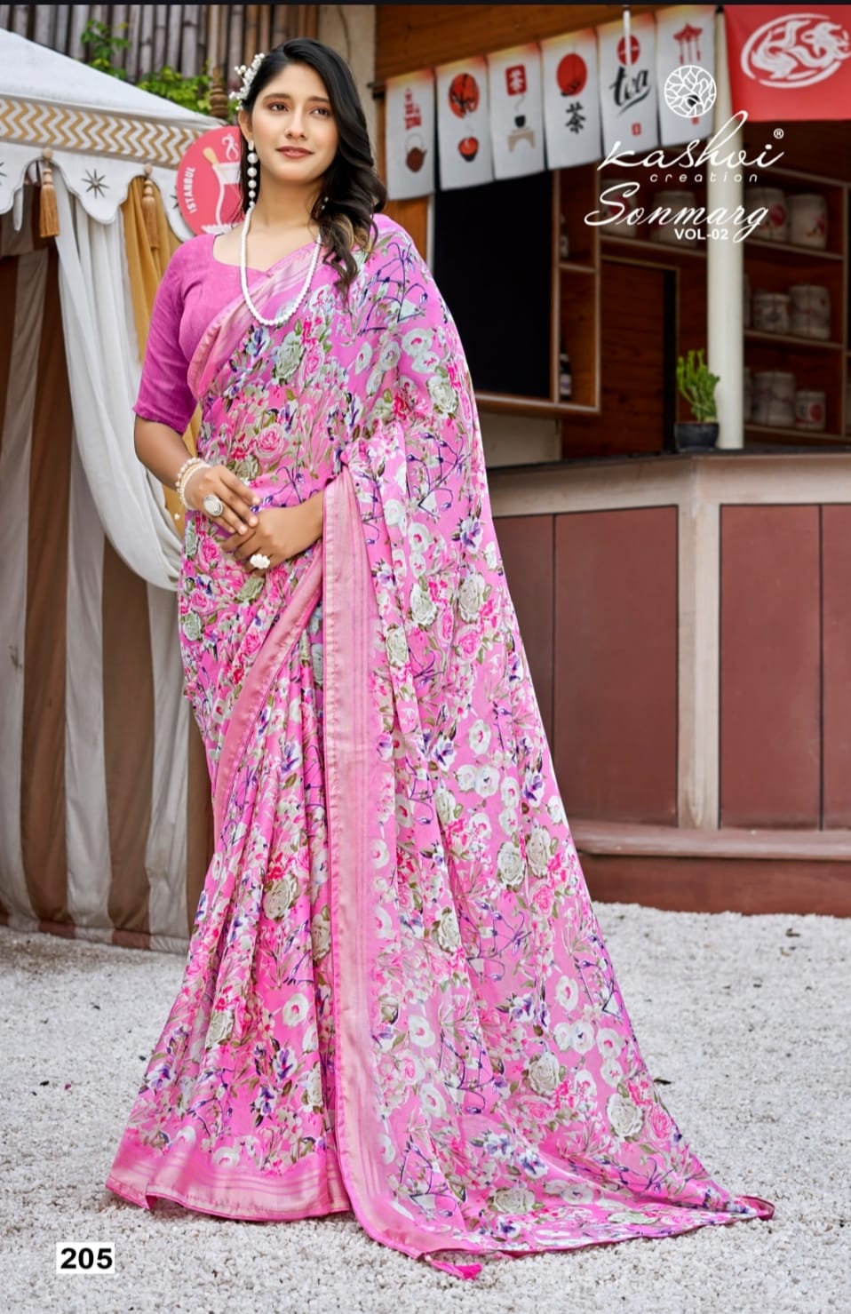 Sonmarg Vol 2 Kashvi Creation Moss Sarees Manufacturer Gujarat
