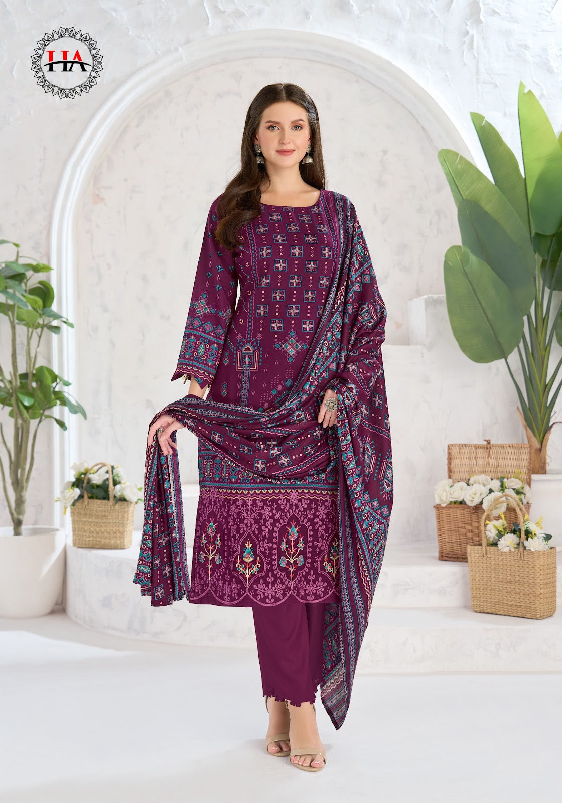 Sonpari Harshit Fashion Viscose Reyon Karachi Salwar Suits Exporter Ahmedabad