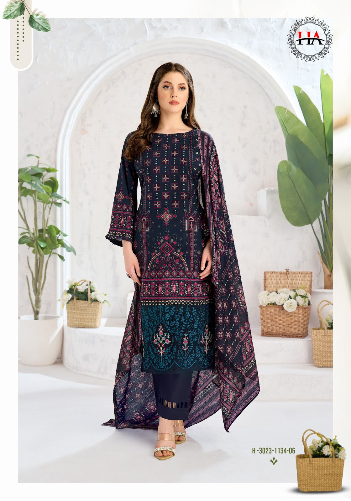 Sonpari Harshit Fashion Viscose Reyon Karachi Salwar Suits Exporter Ahmedabad