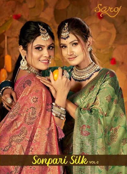 Sonpari Silk Vol 2 Saroj Sarees Supplier India