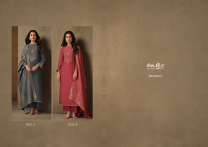 Soorat Omtex Silk Pant Style Suits Supplier