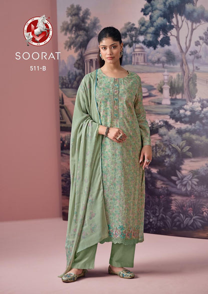 Soorat Vivek Pant Style Suits Wholesale Price
