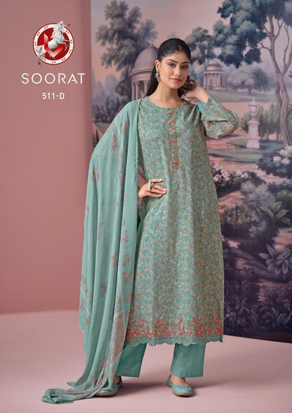 Soorat Vivek Pant Style Suits Wholesale Price