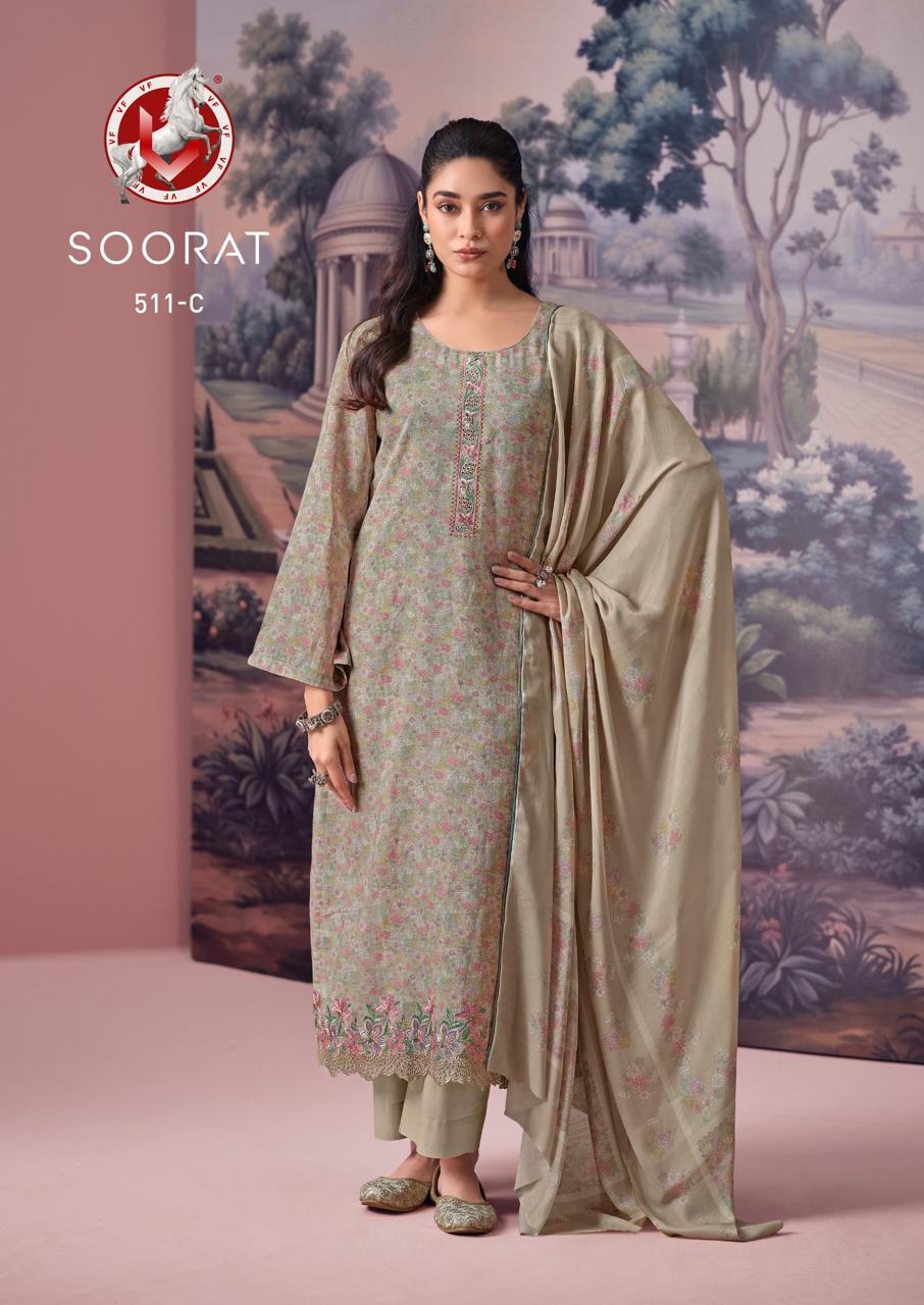 Soorat Vivek Pant Style Suits Wholesale Price