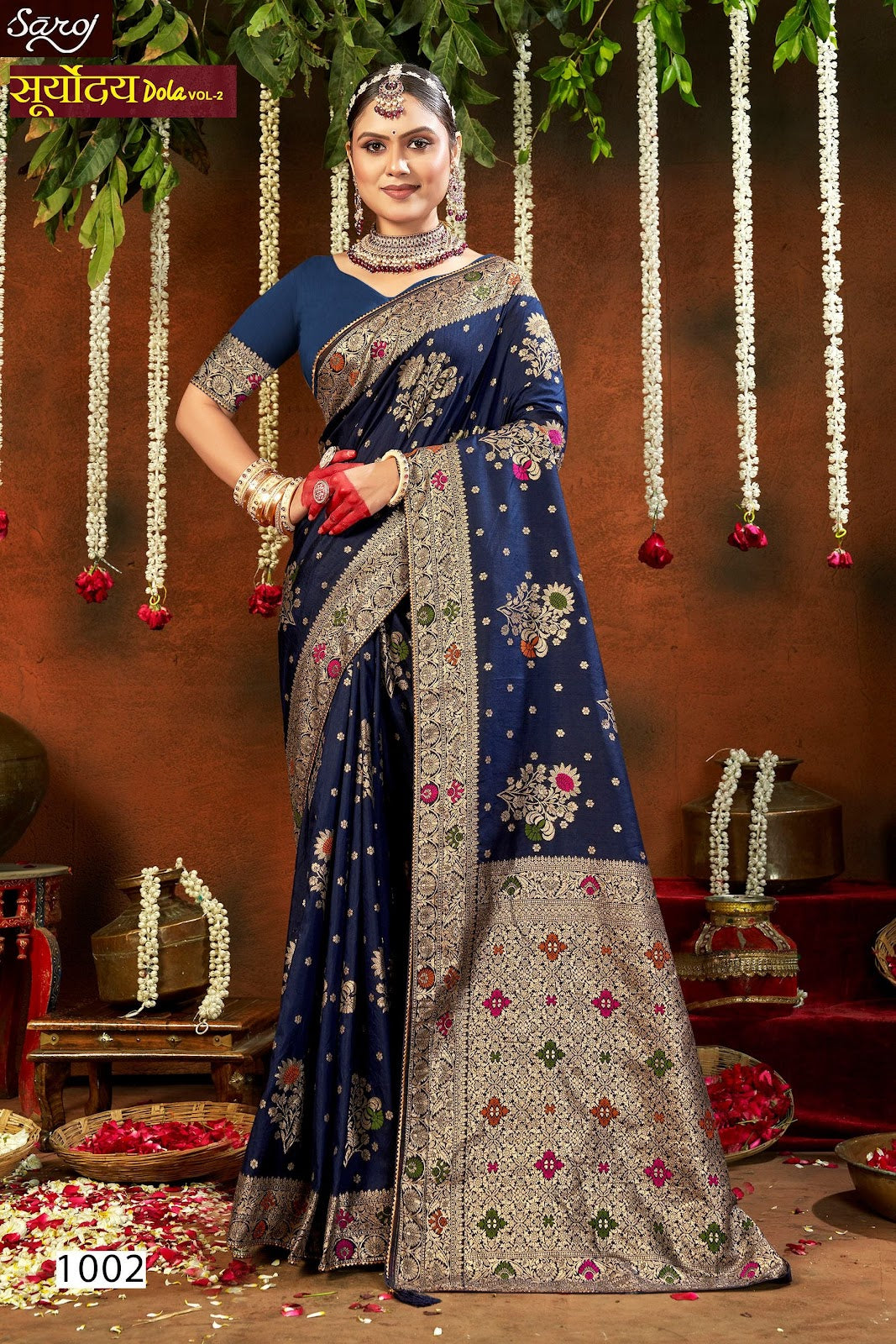 Sooryoday Dola Vol 2 Saroj Soft Dola Sarees Exporter India