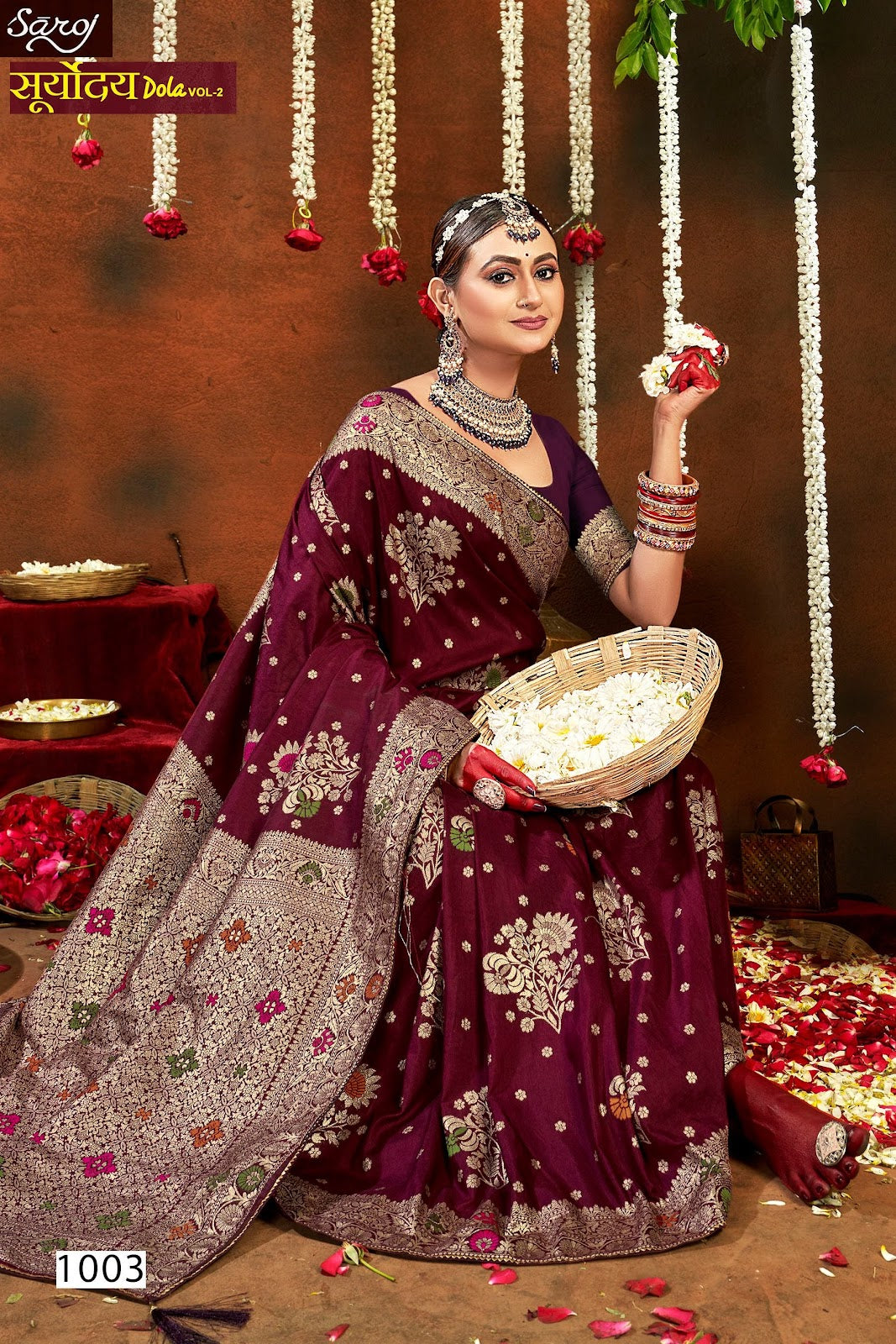 Sooryoday Dola Vol 2 Saroj Soft Dola Sarees Exporter India