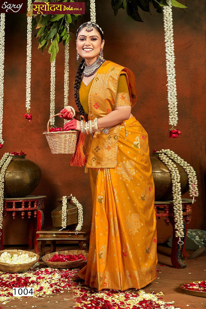 Sooryoday Dola Vol 2 Saroj Soft Dola Sarees Exporter India