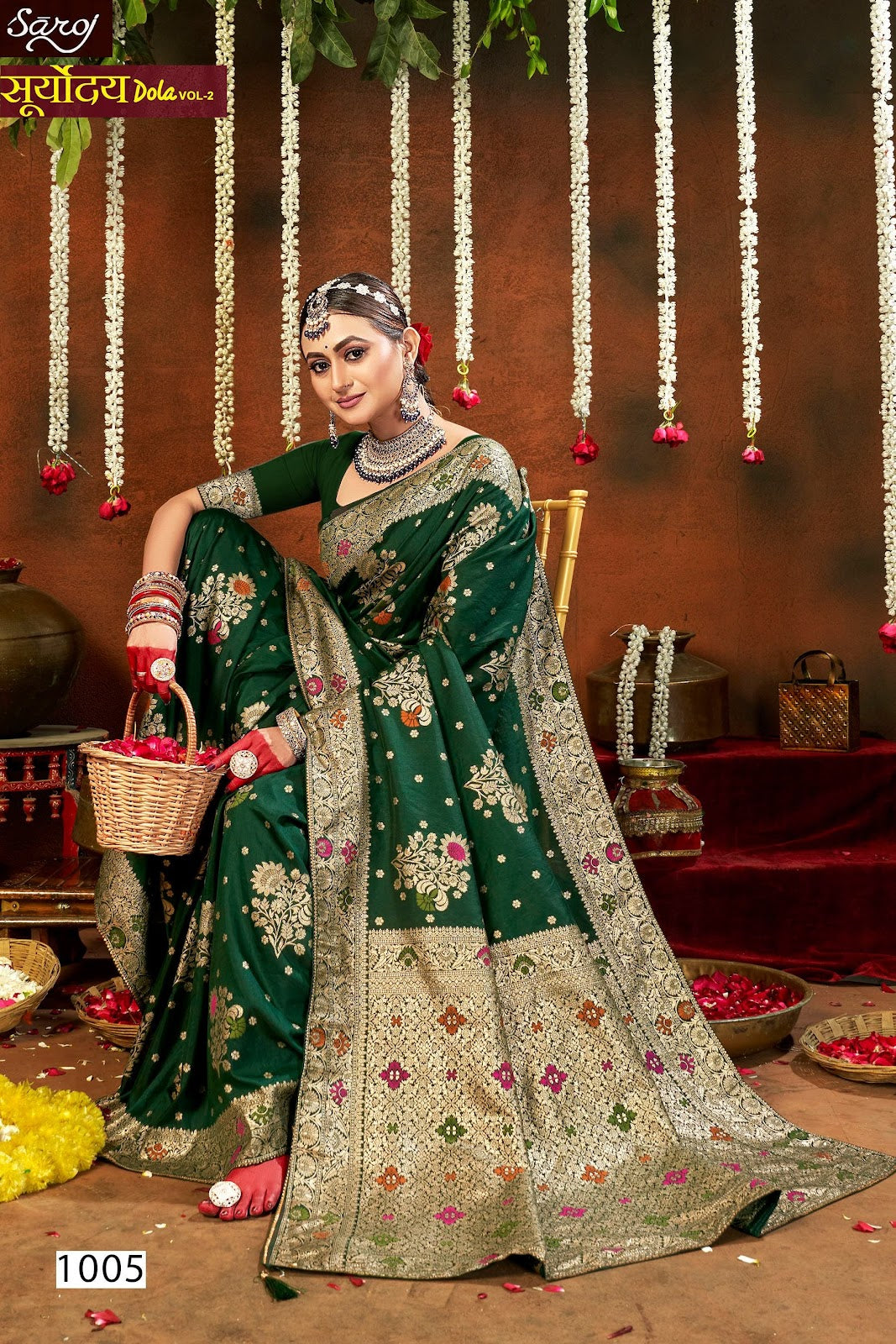 Sooryoday Dola Vol 2 Saroj Soft Dola Sarees Exporter India