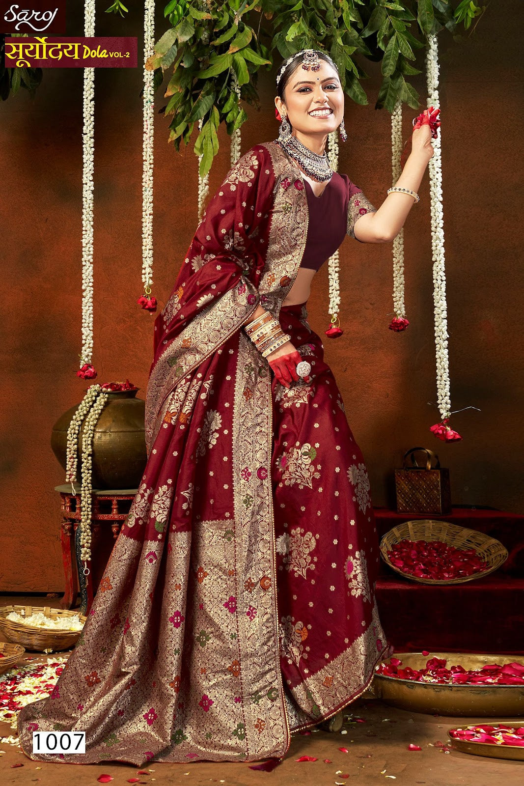 Sooryoday Dola Vol 2 Saroj Soft Dola Sarees Exporter India