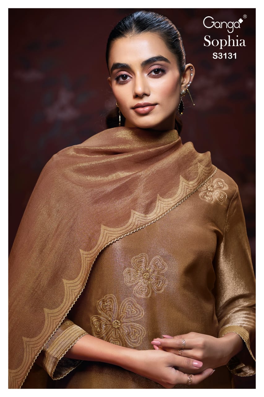 Sophia 3131 Ganga Premium Bemberg Plazzo Style Suits Wholesale Rate