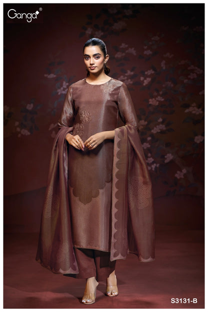 Sophia 3131 Ganga Premium Bemberg Plazzo Style Suits Wholesale Rate