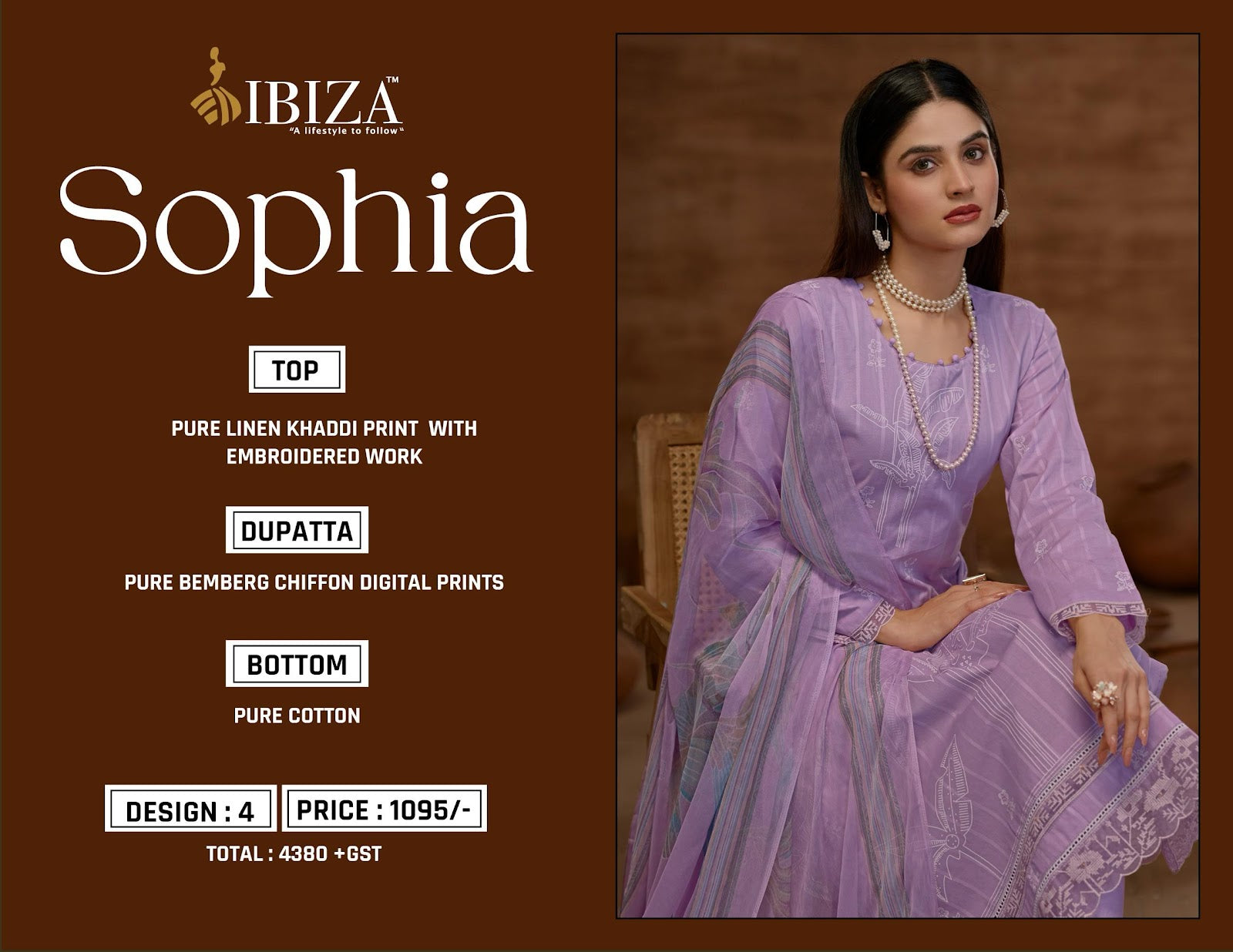 Sophia Ibiza Pure Linen Pant Style Suits Wholesale Price