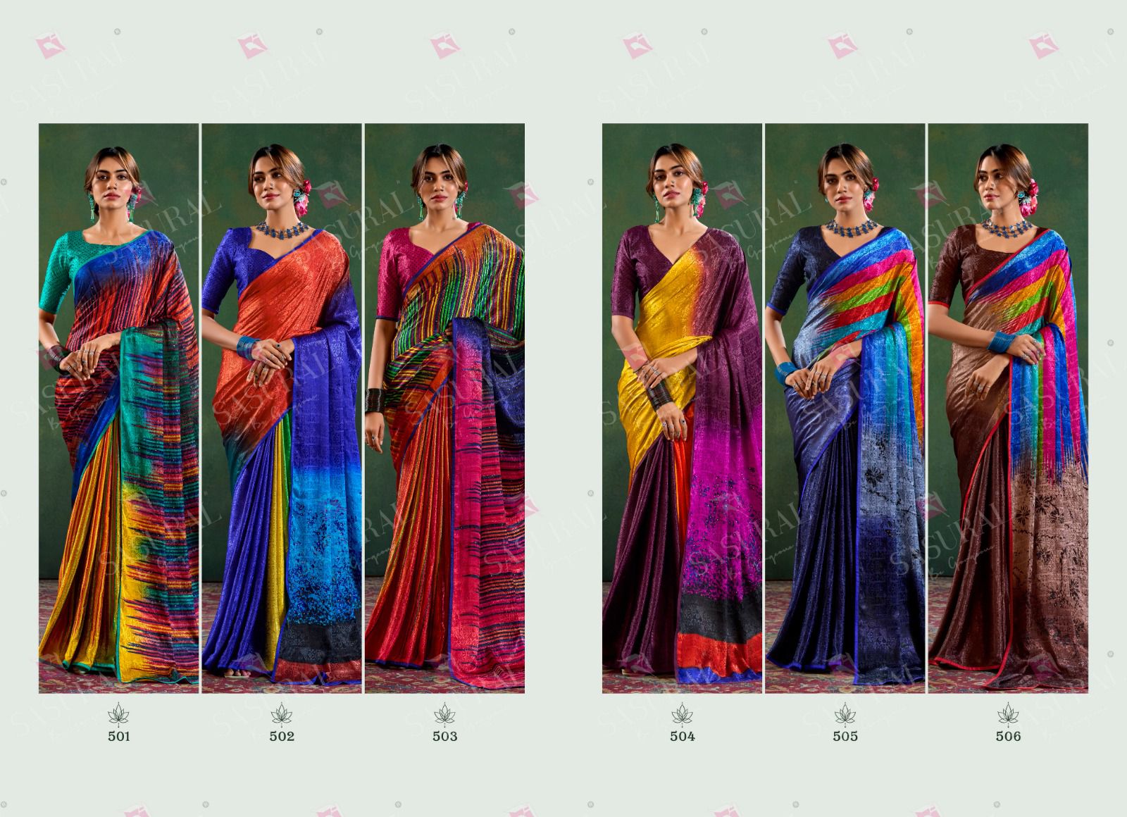 Sophia Sasural Crepe Sarees Supplier Ahmedabad