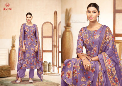 Sophia Vol 4 Sunrise Viscose Pashmina Suits Exporter India